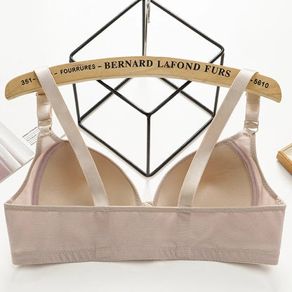 Maternity Bras Large Size Front Buckle Sexy Push up Women'S Bra Adjustable Thin Cup Breathable Comfortable Mom Ladies Underwear