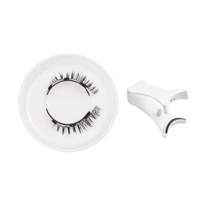 Magnetic Eyelashes with Applicator Reusable Natural Magnetic Lashes Kit No Glue Needed Soft Clear Band False Eyelashes